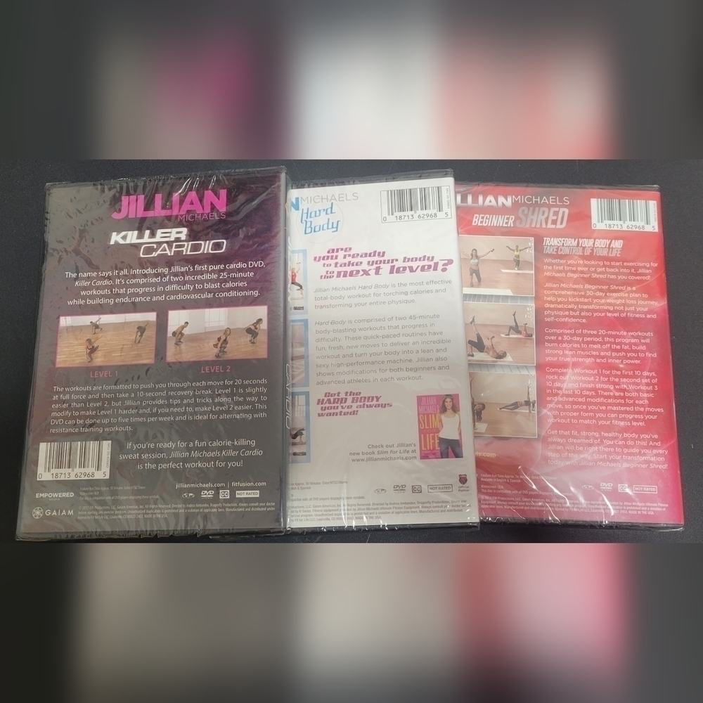 Jillian Michaels Set of 3 Workout Videos - Picture 5 of 8
